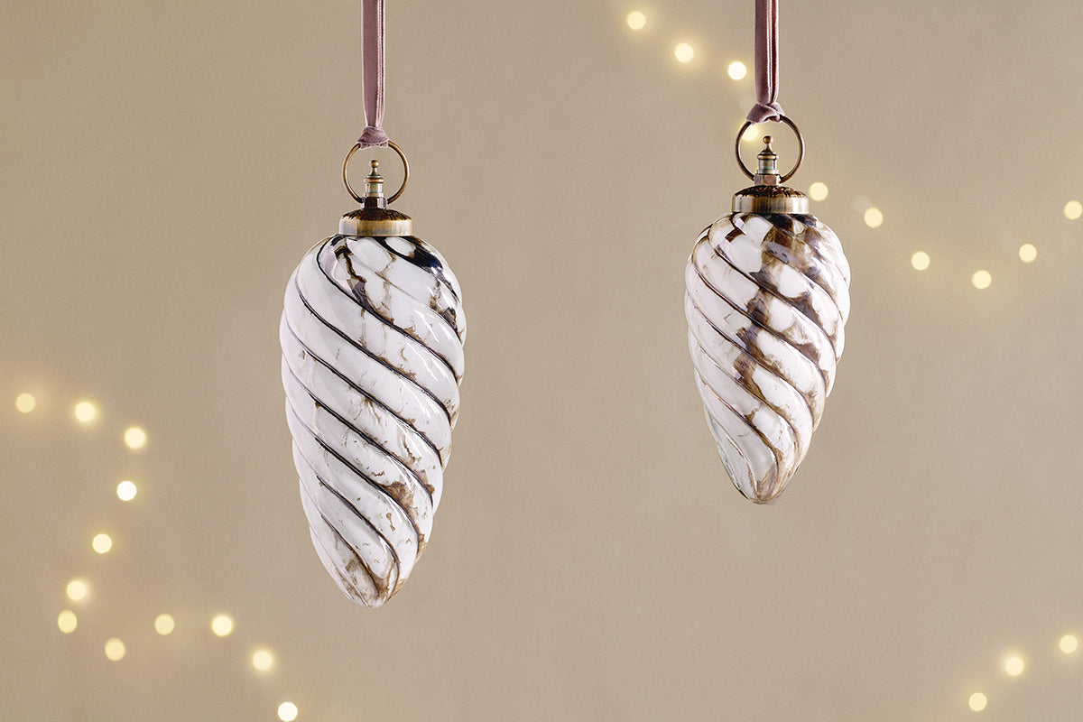 Boule géante Maran - Or et crème