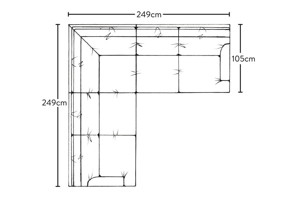 Grand Canapé d'Angle Marri - Brera Lin Naturel