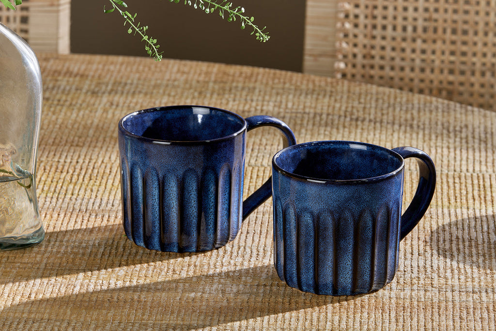 Mug Moda - Bleu foncé (Lot de 2)