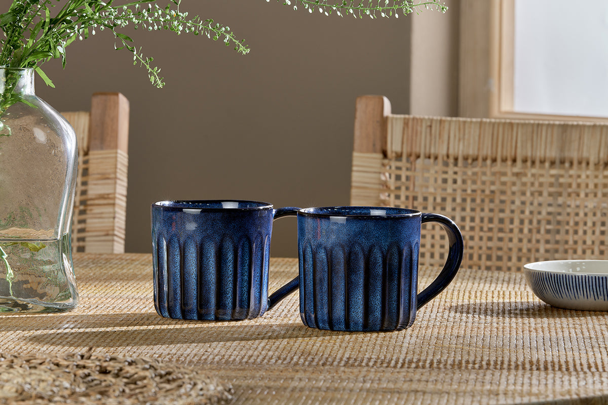 Mug Moda - Bleu foncé (Lot de 2)
