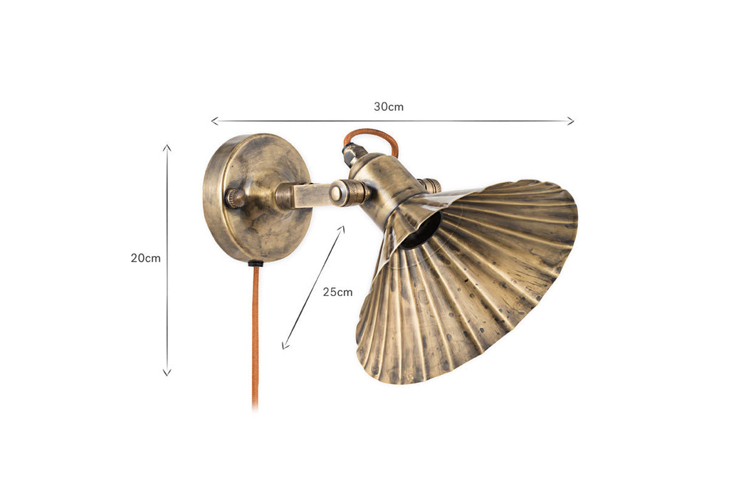Applique murale Moti - Laiton antique