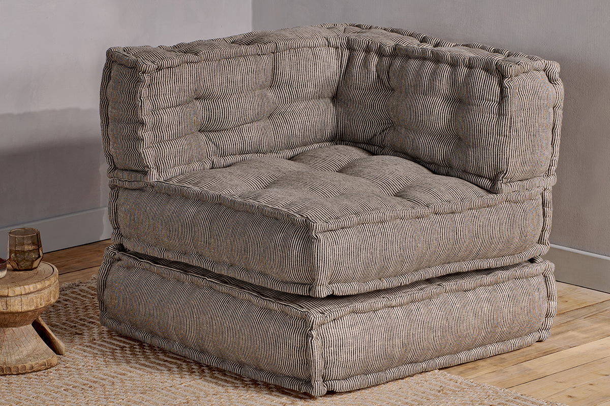 Module d'angle modulaire Nadeeka - Gris clair