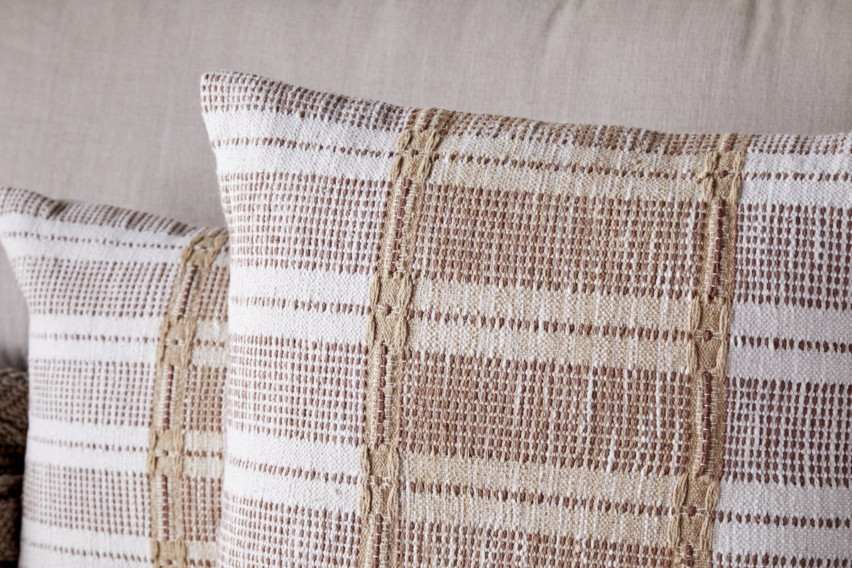 Housse de coussin en coton Nayika - Rouille