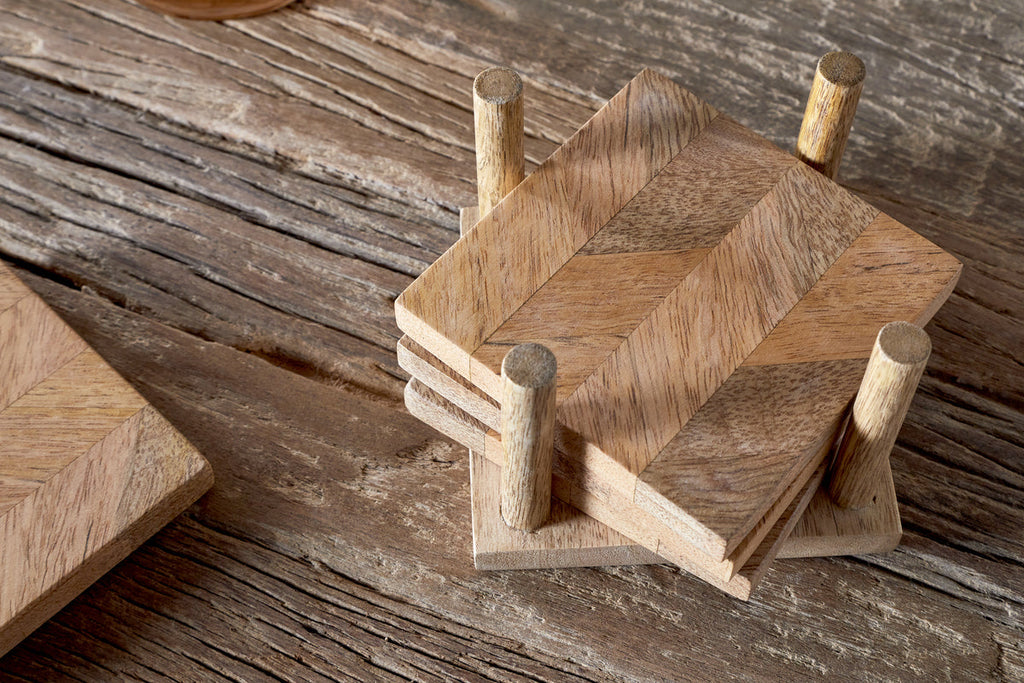 Dessous de verre Nalbari - Naturel (Lot de 4)