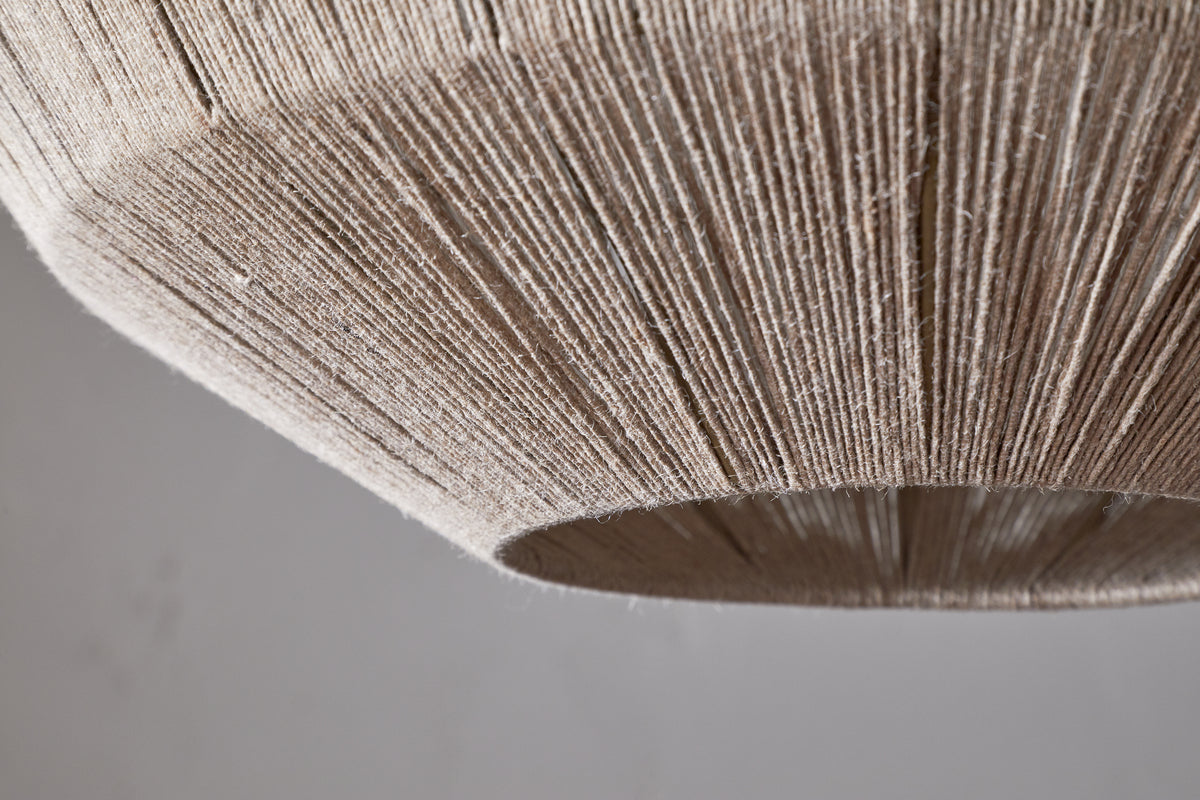 Pendentif sphérique en jute tissé Nilaveli - Naturel