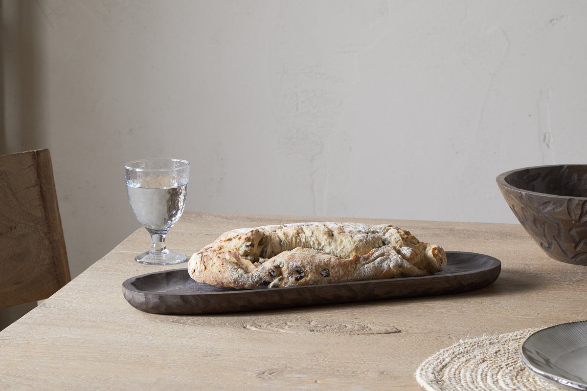 Plateau de service Nyati - Brun foncé