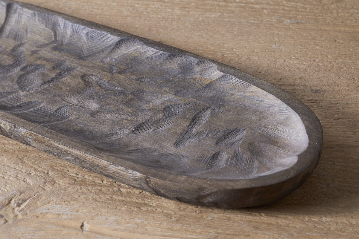 Plateau de service Nyati - Brun foncé