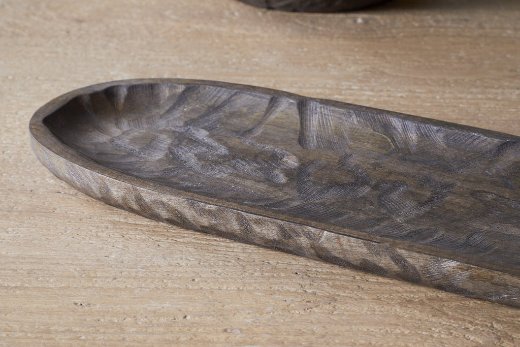 Plateau de service Nyati - Brun foncé