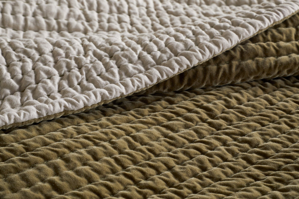Couette Nidra en velours et lin - Mousse