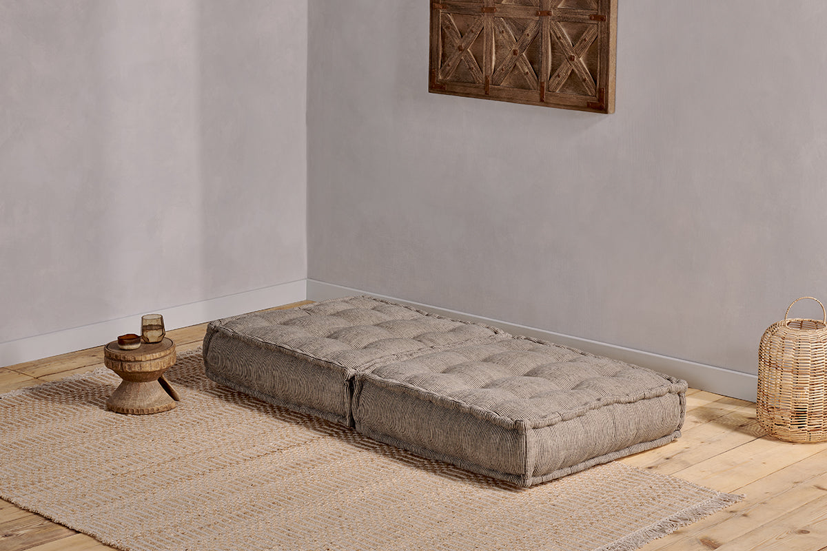 Repose-pieds modulaire Nadeeka - Gris clair