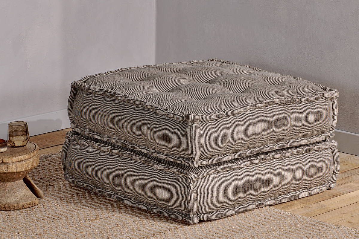 Repose-pieds modulaire Nadeeka - Gris clair