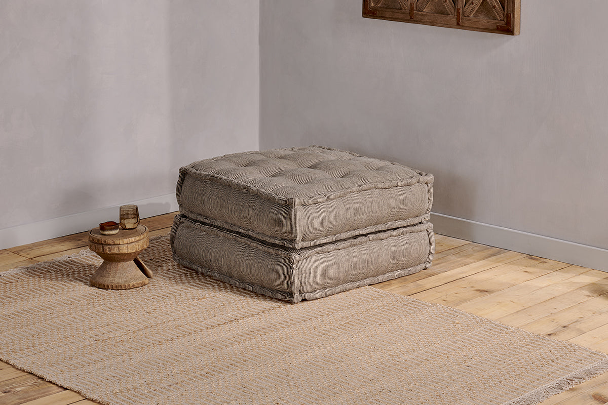 Repose-pieds modulaire Nadeeka - Gris clair