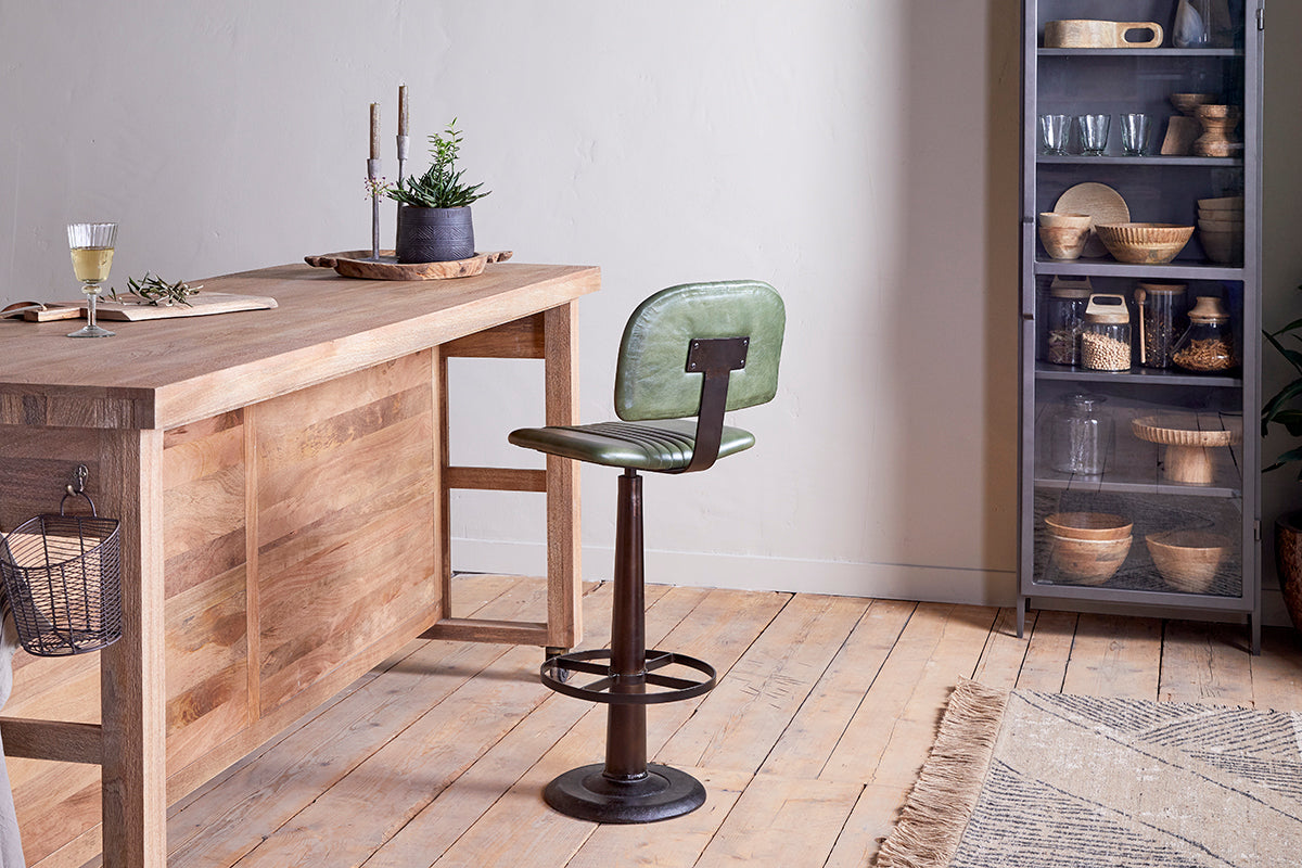 Chaise de bar Narwana - Vert riche