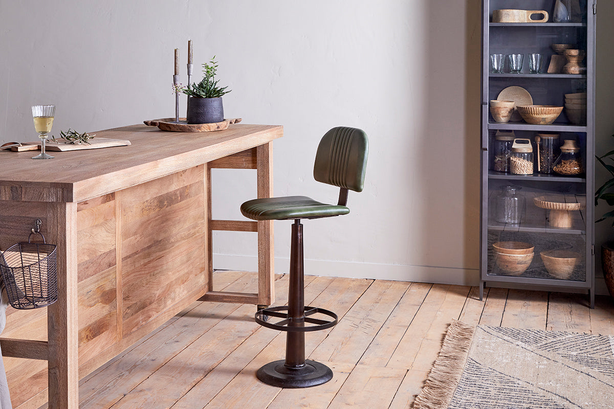 Chaise de bar Narwana - Vert riche