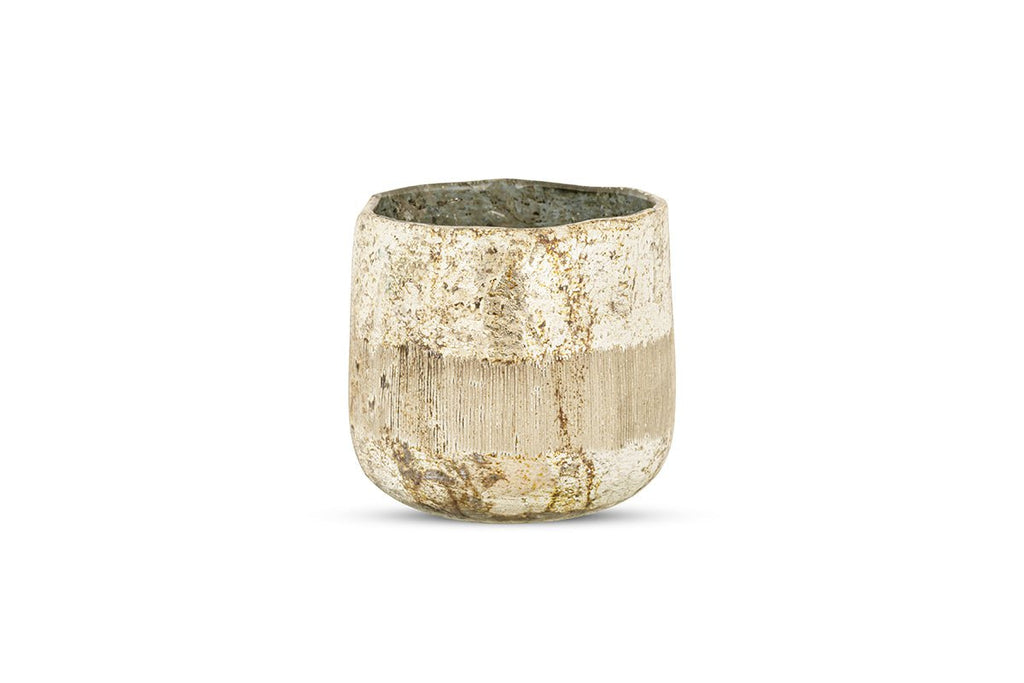 Bougie chauffe-plat en verre recyclé Nimit