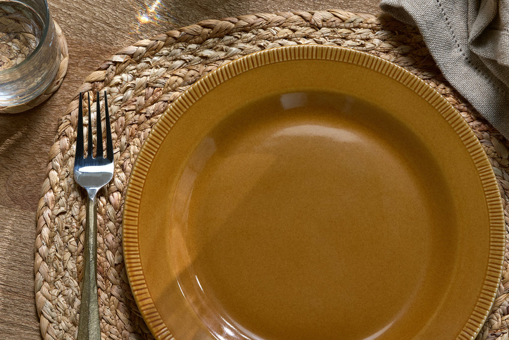 Assiette Nuwara - Moutarde