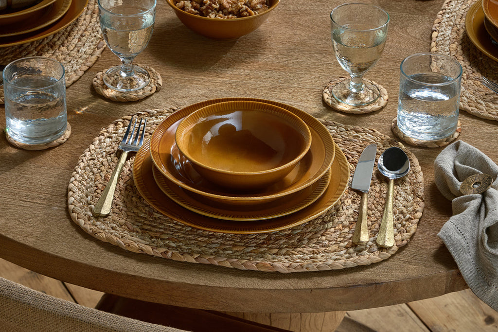 Assiette Nuwara - Moutarde