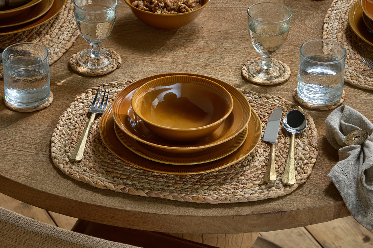 Assiette Nuwara - Moutarde