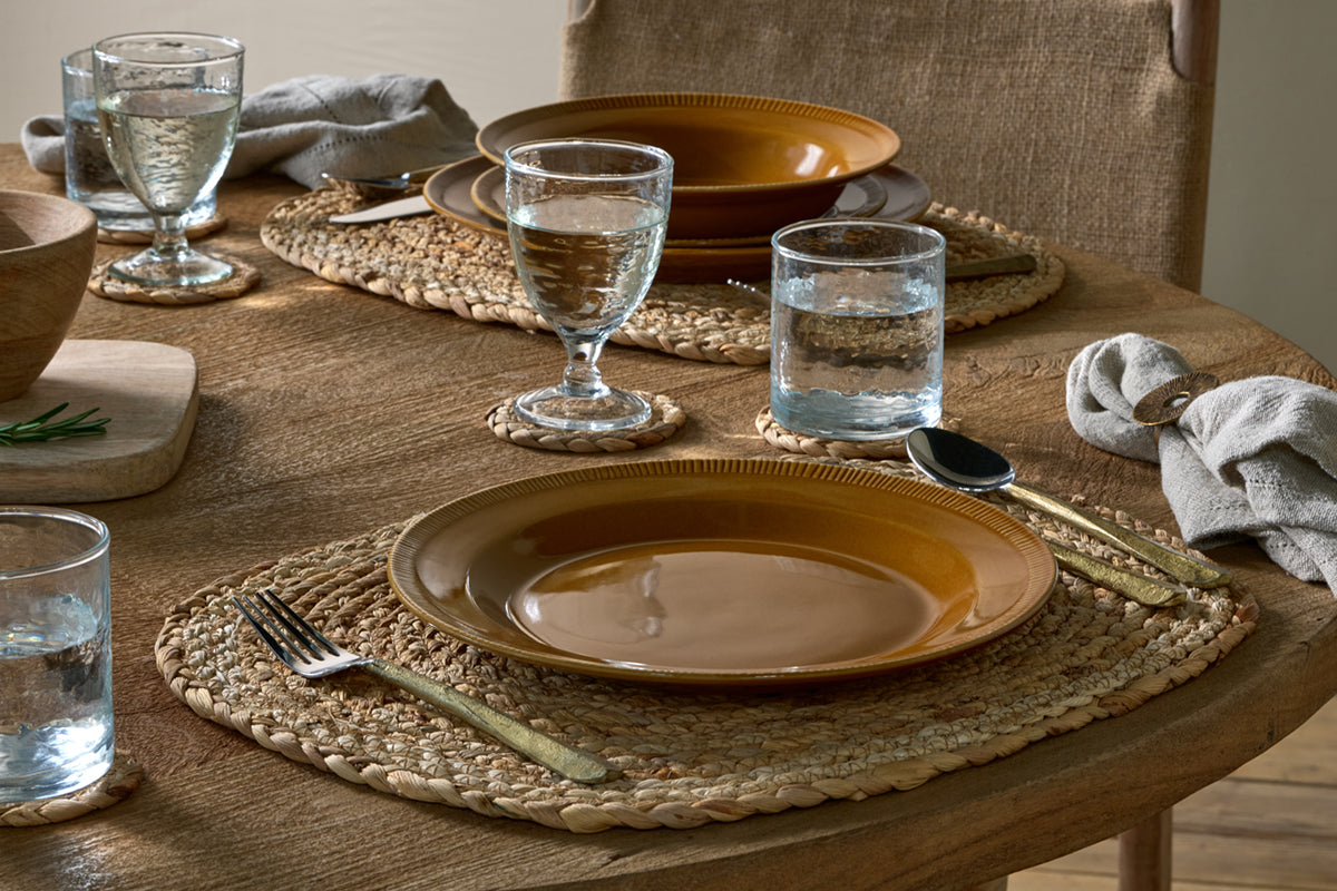 Service de table Nuwara - Moutarde (Ensemble de 12 pièces)