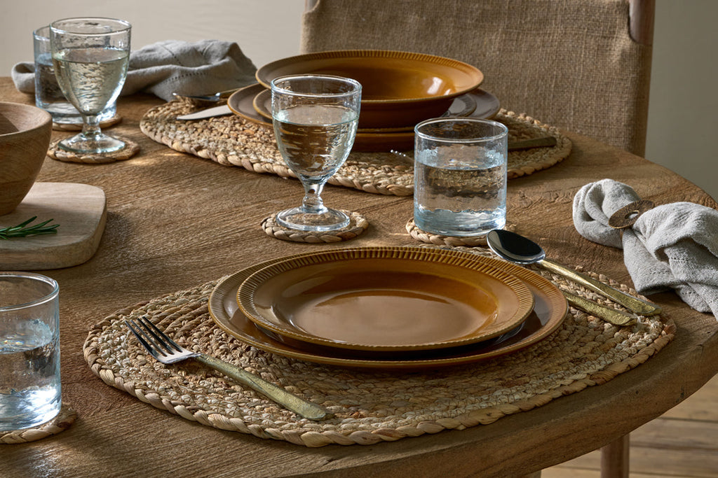 Service de table Nuwara - Moutarde (Ensemble de 12 pièces)