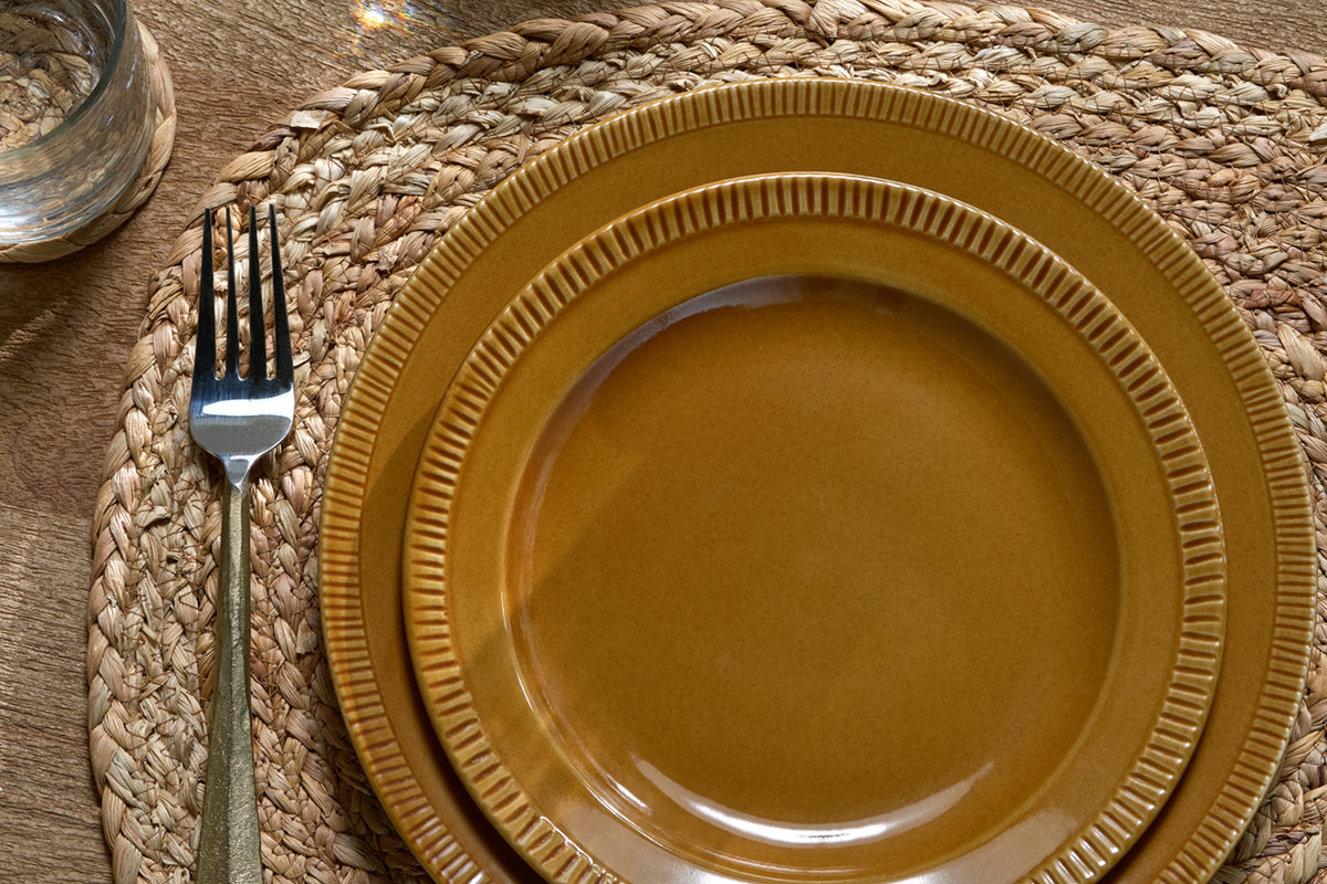 Assiette à accompagnement Nuwara - Moutarde