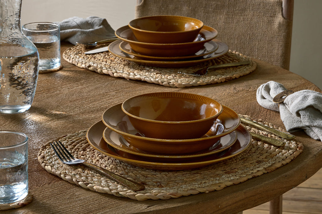 Assiette à accompagnement Nuwara - Moutarde