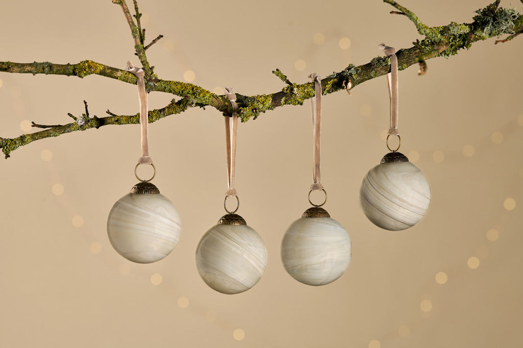 Oja Baubles - Naturel (Lot de 4)