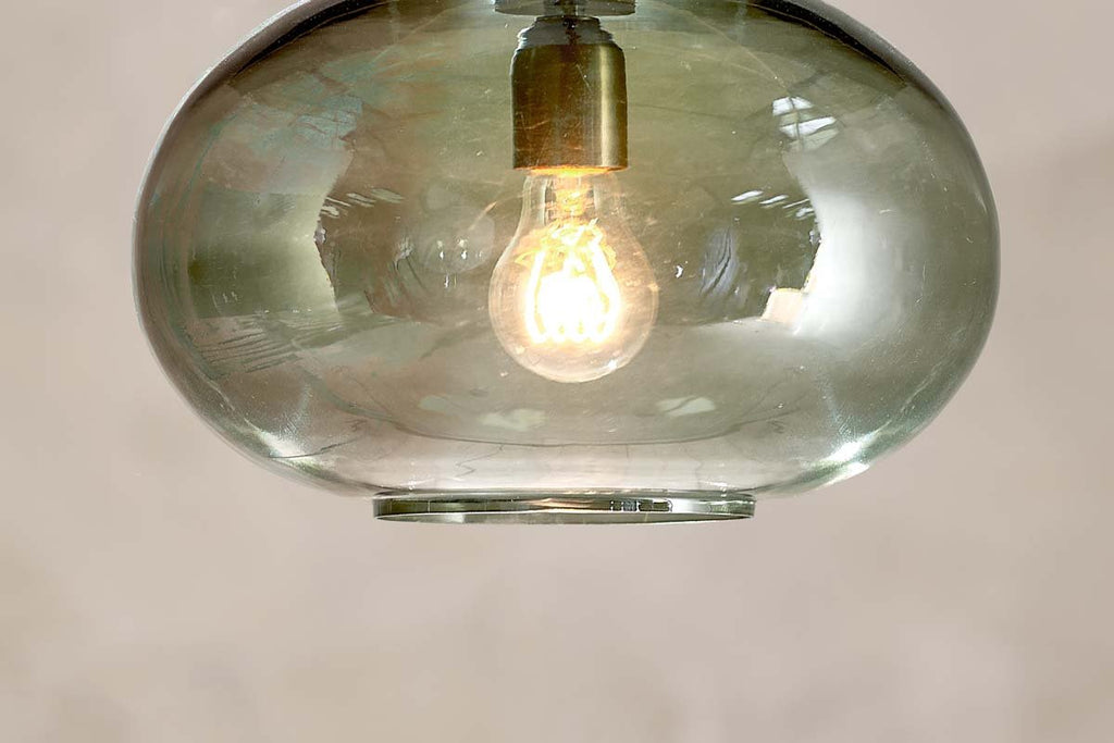 Pendentif Otoro en verre recyclé - Vert - Petit rond