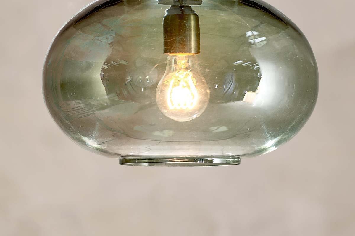 Pendentif Otoro en verre recyclé - Vert - Petit rond