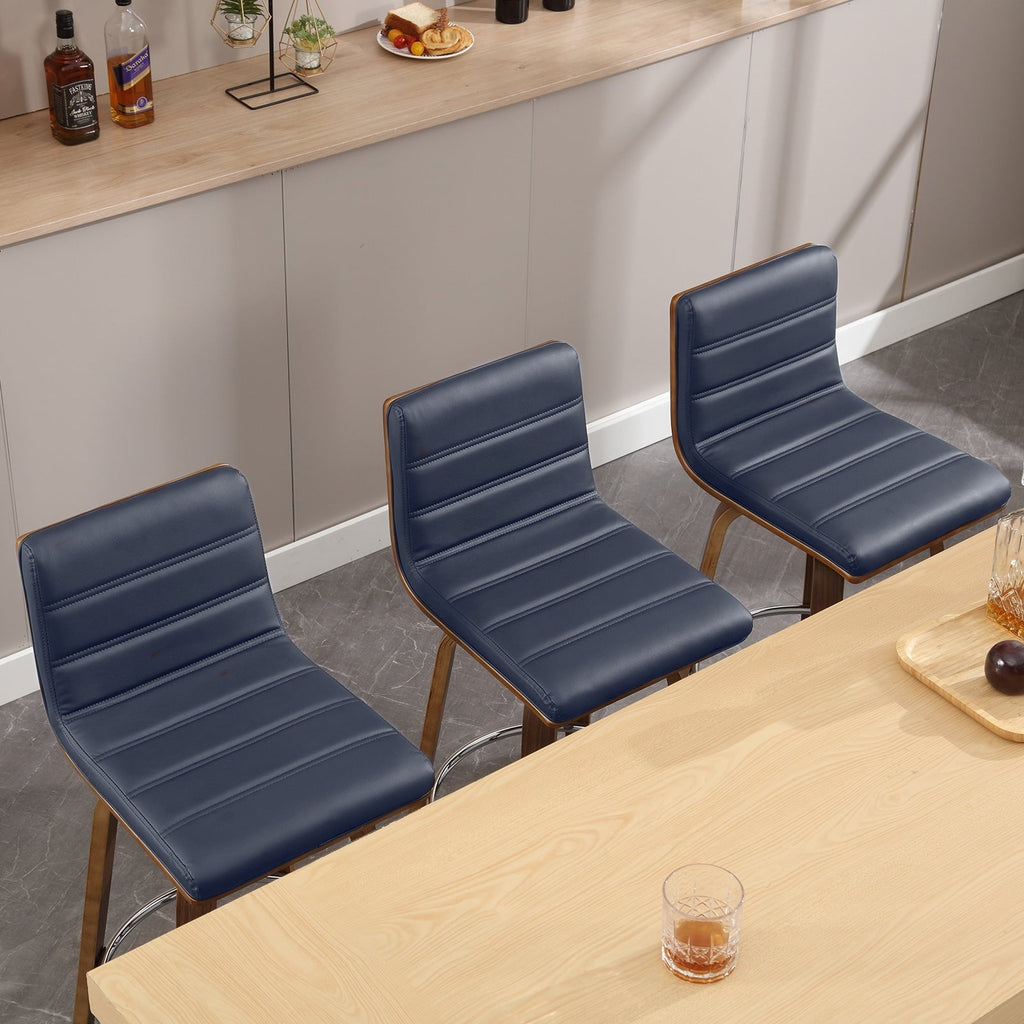 Tabourets de bar/comptoir pivotants en similicuir 26/29, lot de 2/3