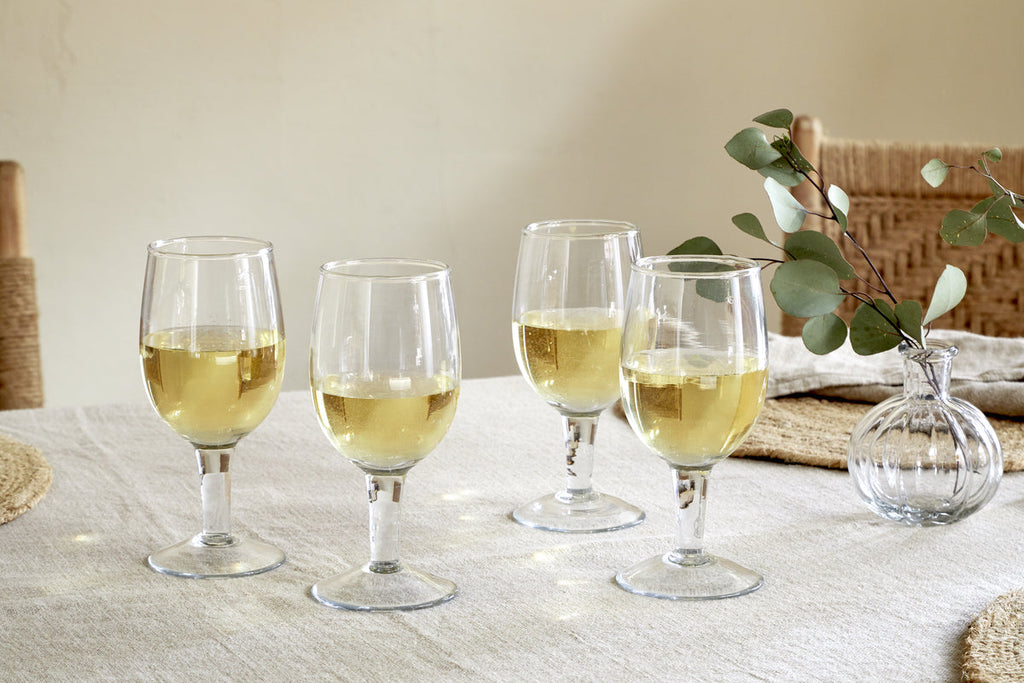 Verres à vin Pani - Transparents (Lot de 4)