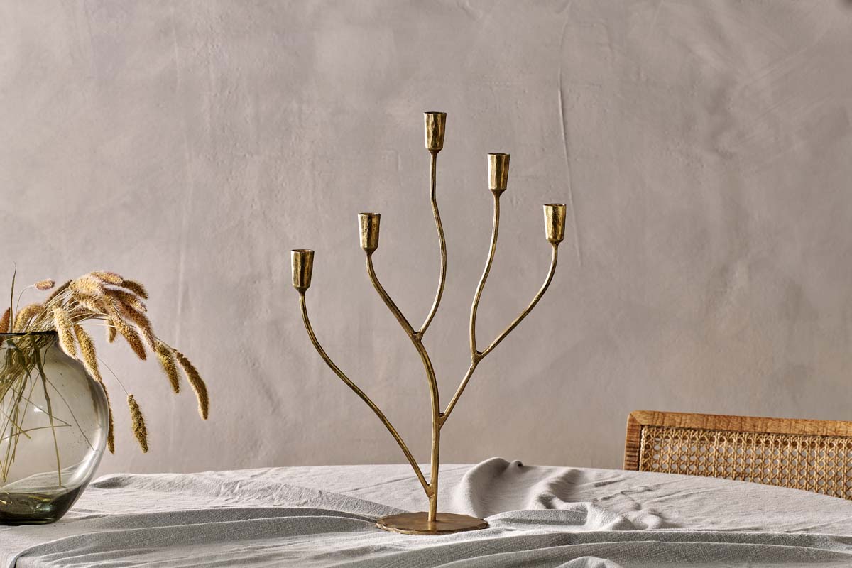 Lustre Palani Statement - Laiton antique - Grand