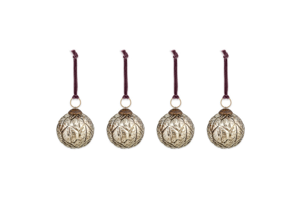 Boules de Noël Patta - Or antique - (Lot de 4)