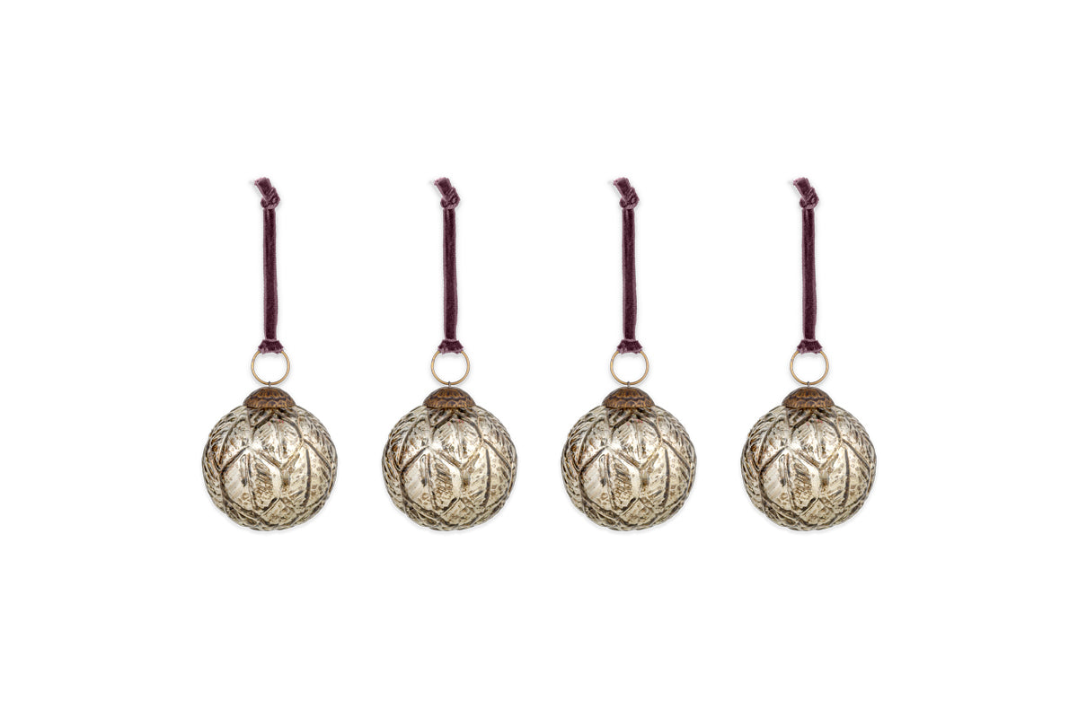 Boules de Noël Patta - Or antique - (Lot de 4)