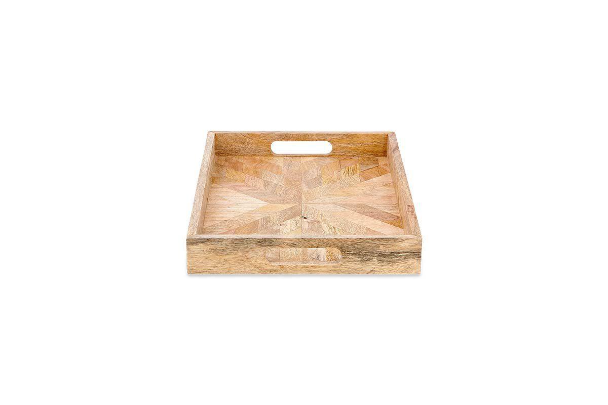 Plateau rectangulaire en bois de manguier Pawi