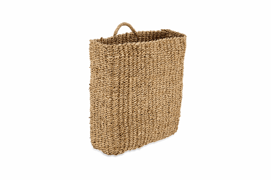 Panier suspendu mural en jonc de mer Putlar