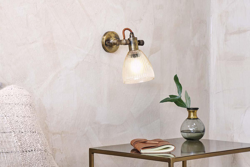 Applique murale simple en verre recyclé Rarni