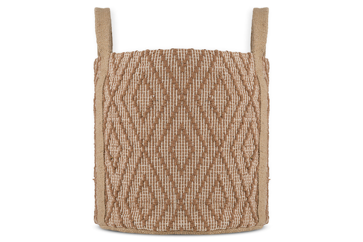 Panier en jute Renu - Rouille et naturel