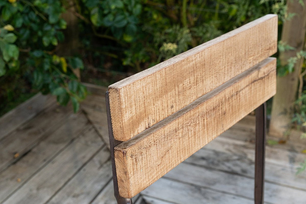 Chaises pliantes Rishikesh en bois et fer recyclés - (Lot de 2)