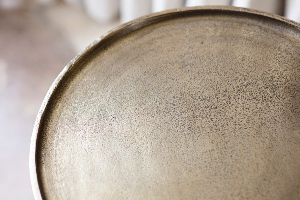 Table d'appoint Rohia en métal coulé - Laiton