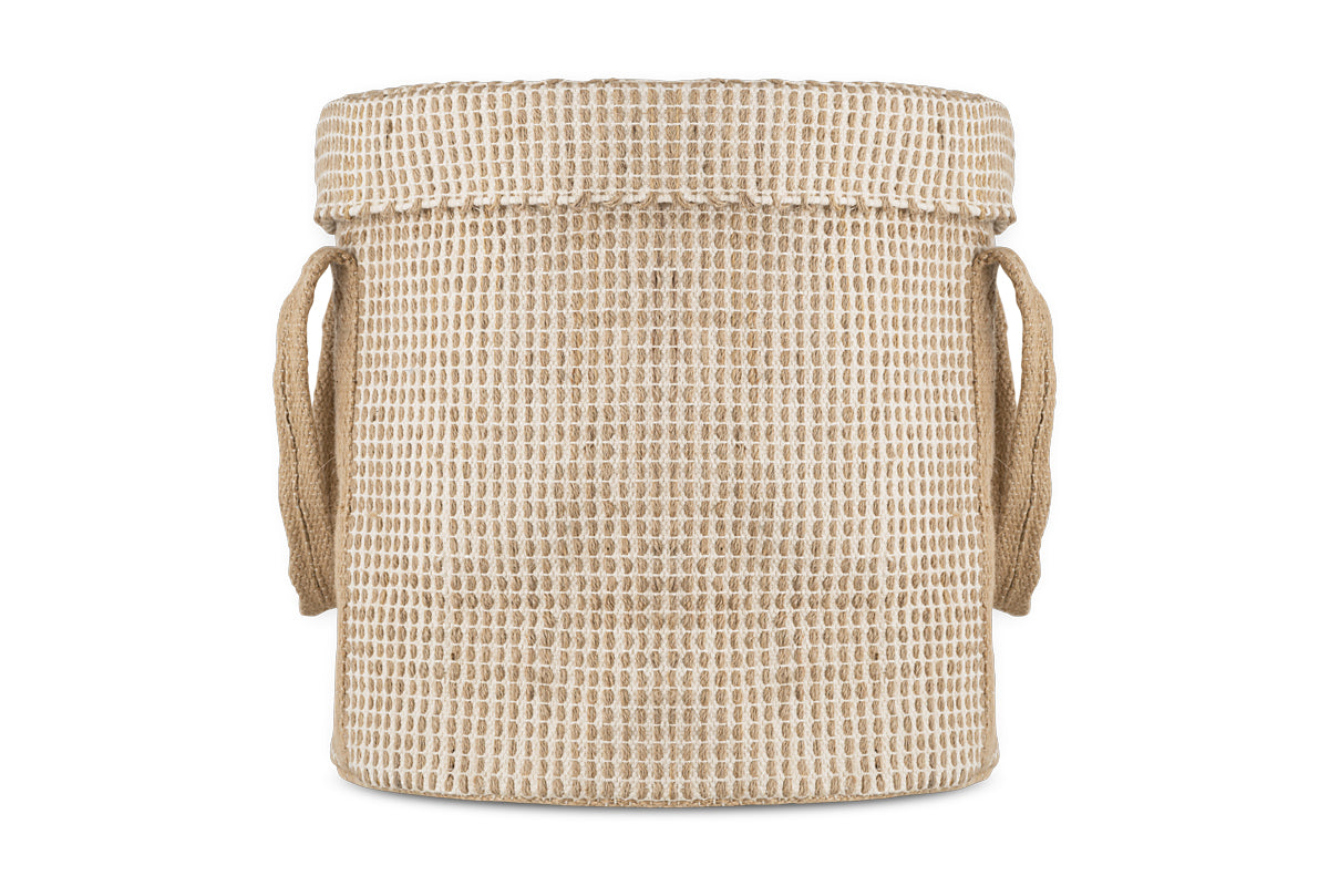 Panier à Linge Rohia - Naturel &amp; Crème