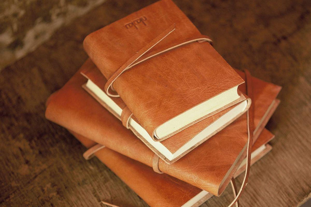 Journal en cuir rustique