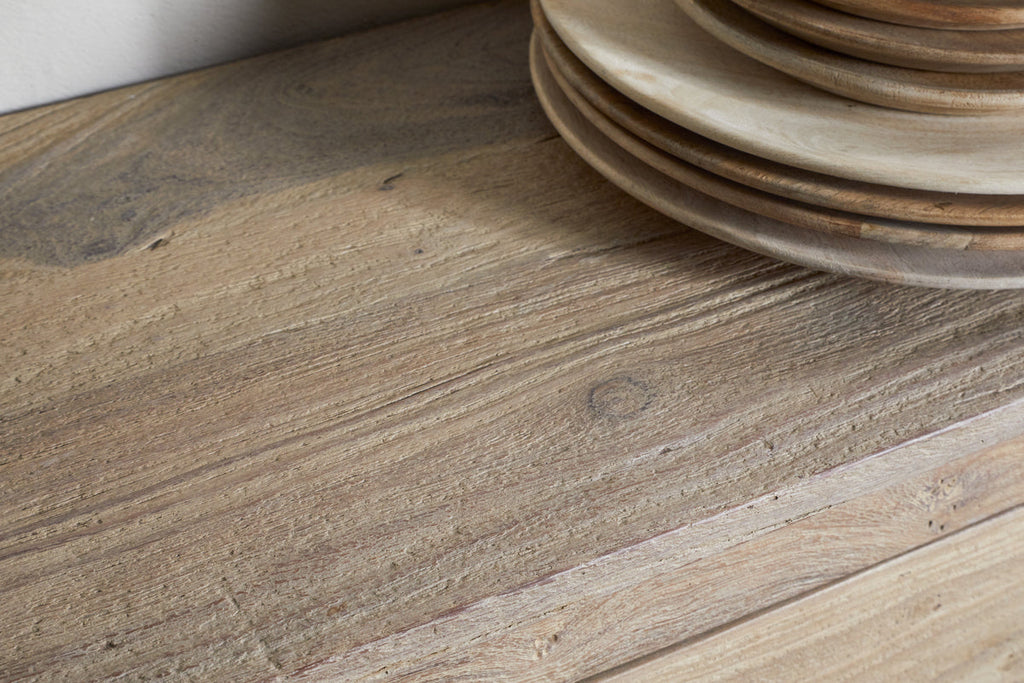 Casier à vin Shanthi en bois recyclé - Naturel