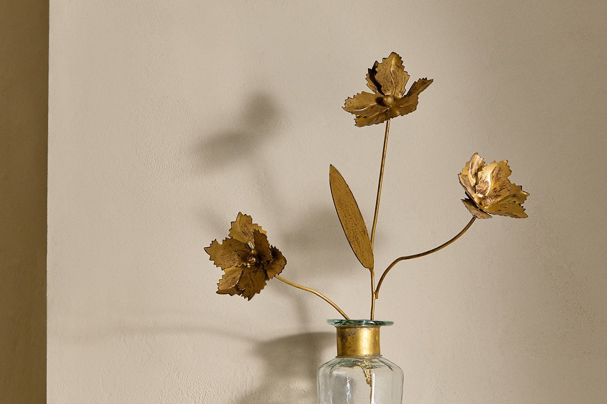 San Stem Floral - Laiton antique