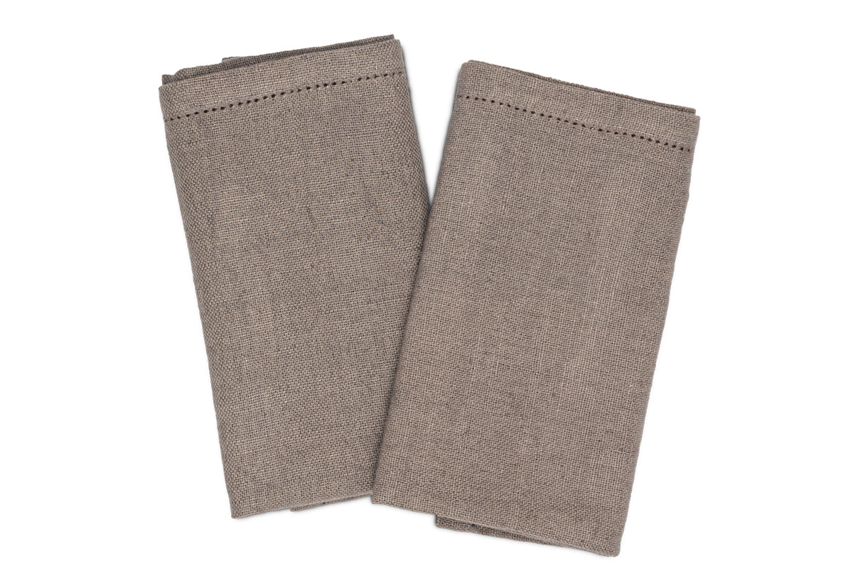 Serviette Sanee - Brun fumé (Lot de 2)