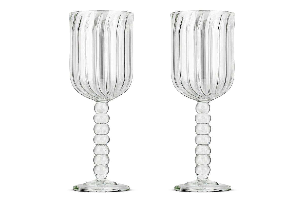 Verres à vin Santosa - Transparents (Lot de 2)