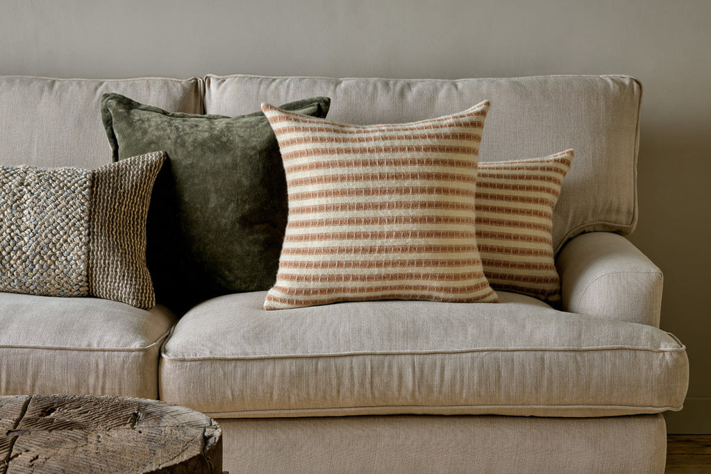 Housse de coussin en laine Sanval - Rouille