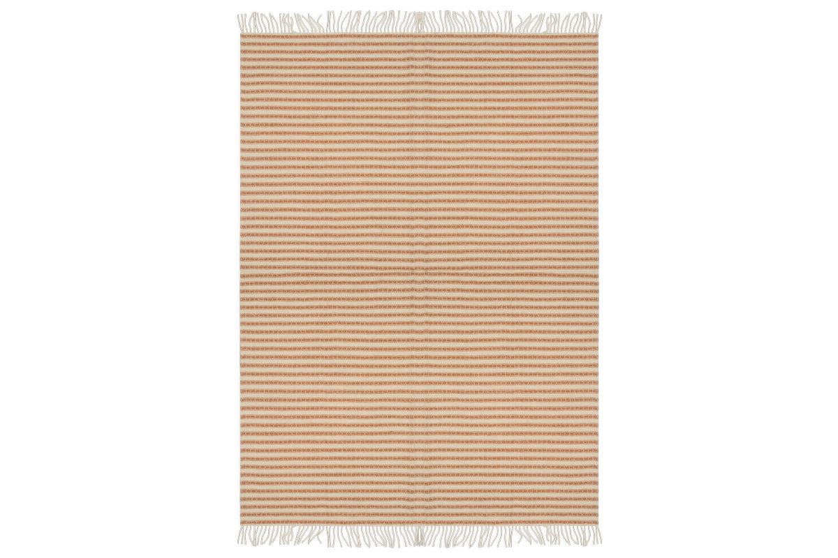 Couverture en laine Sanval - Rouille