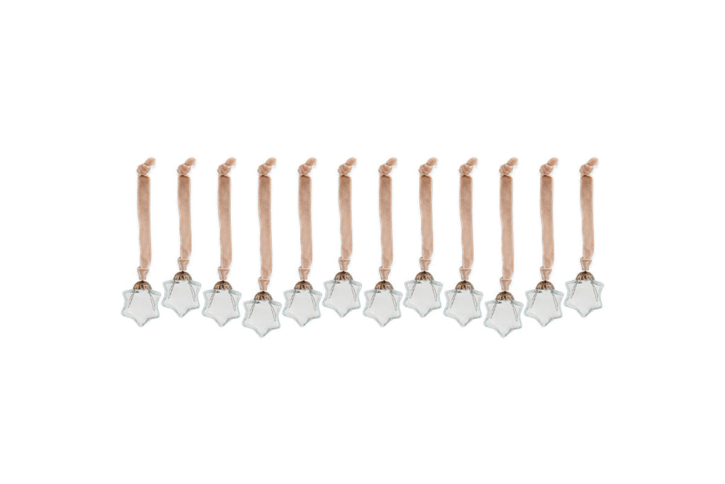 Boules de Noël Sardi Star - Transparentes (Lot de 12)