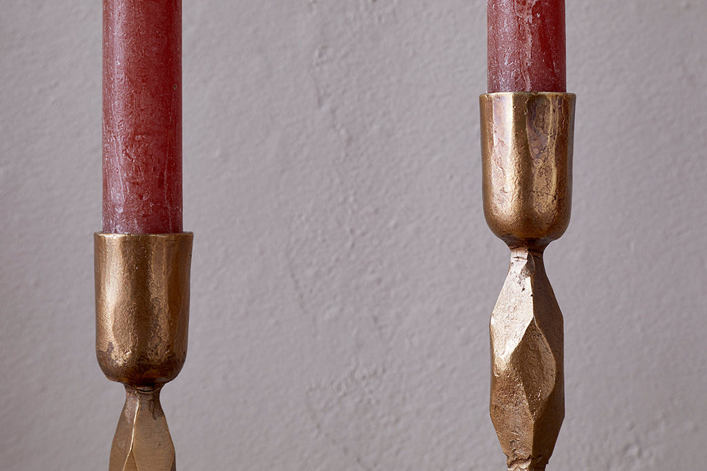 Bougeoir Shani - Laiton antique